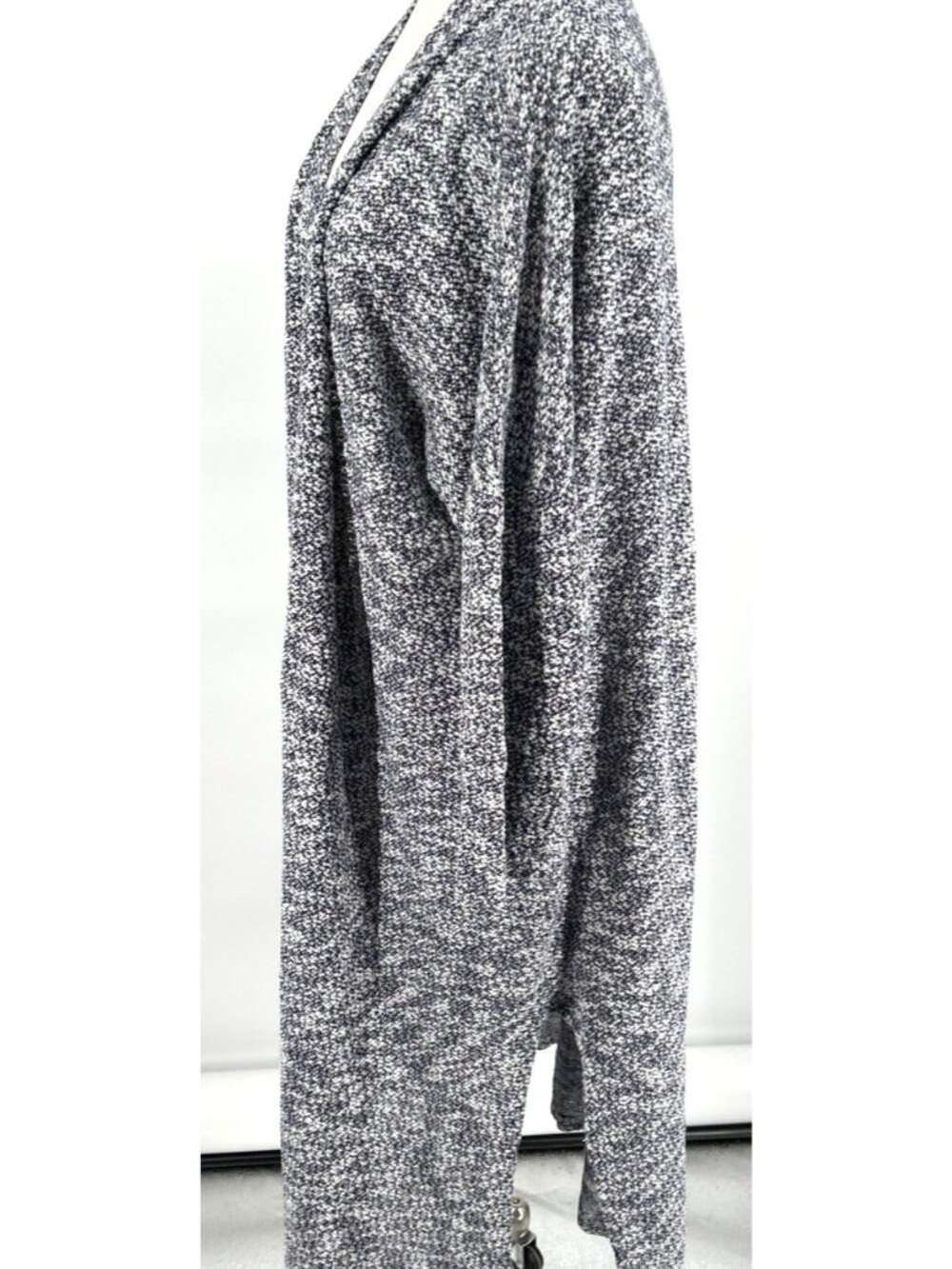 Lane Bryant Cardigan Sweater Sz 22/24 Verigated Print Open Front Longline - Picture 2 of 9